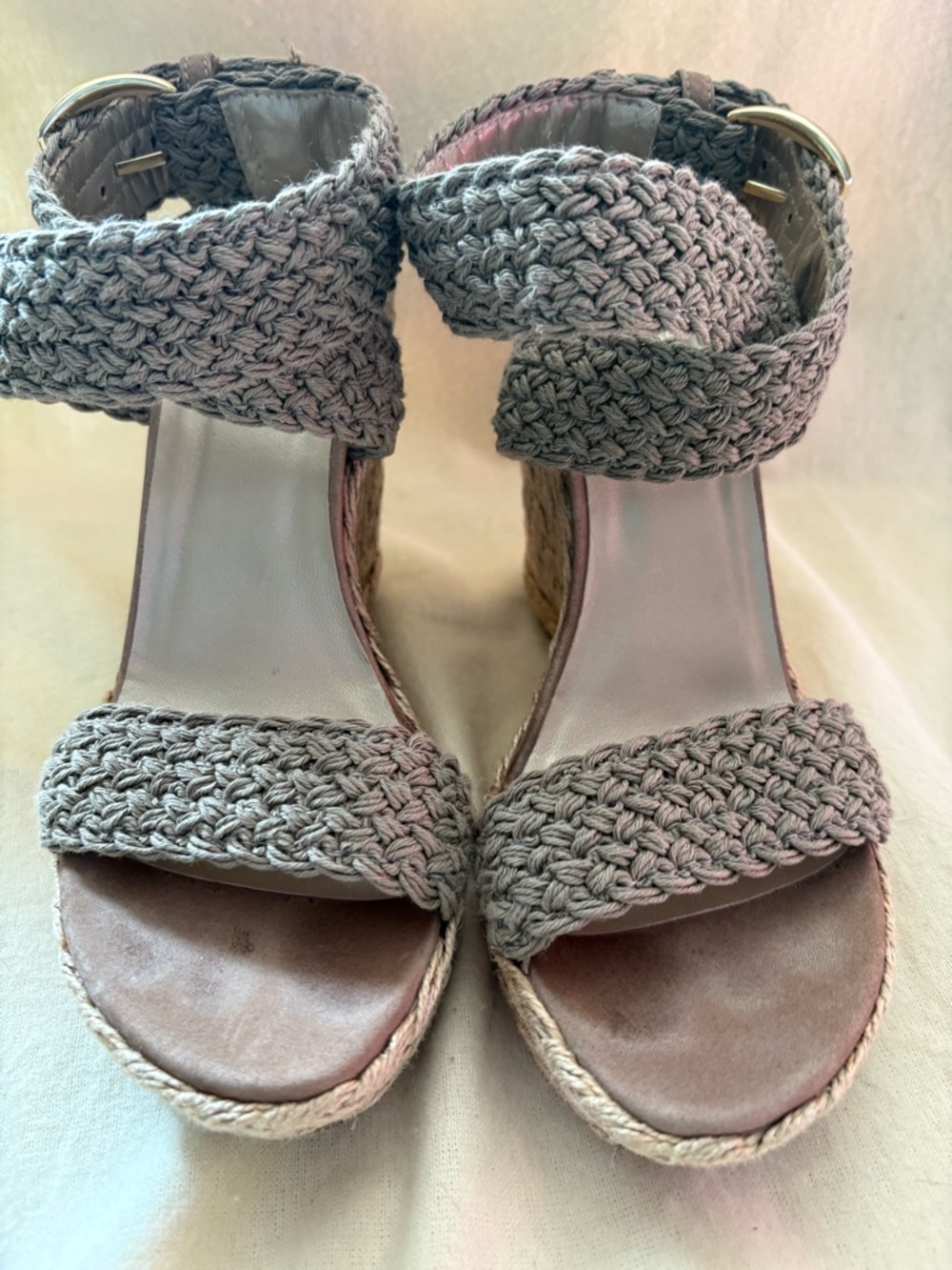 Stuart Weitzman Alex Wedge Jennifer Aniston Wedge Sandals 6.5 - Picture 11 of 14